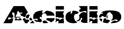 Acidio Font Image