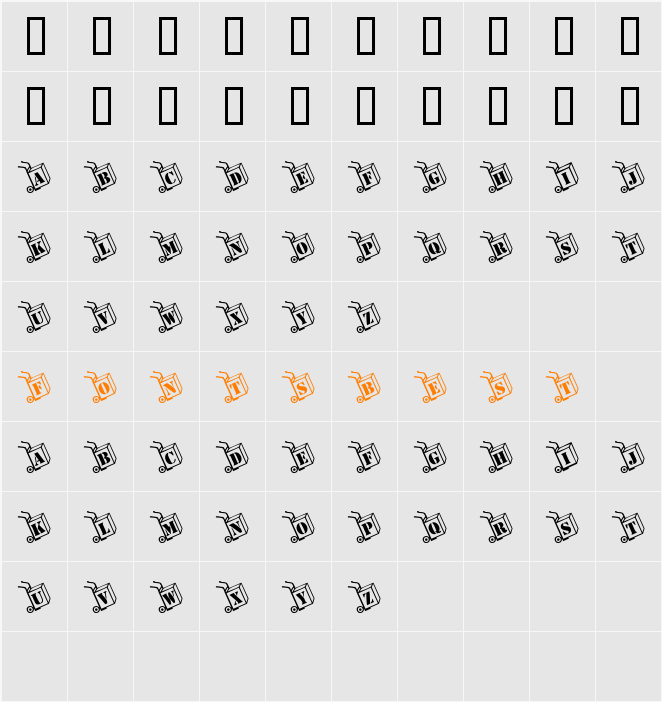 JI-Eryngo Character Map