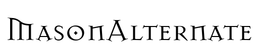 MasonAlternate Font Image