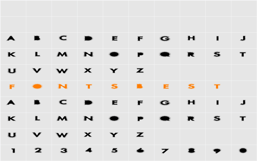 AlienFur Character Map