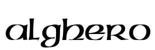 ALGHERO Font Image