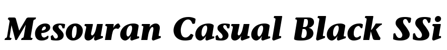 Mesouran Casual Black SSi Font Image