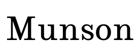 Munson Font Image