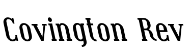 Covington Rev Font Image