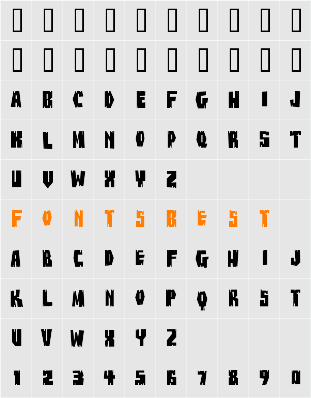 BuzzSaw Chipped AOE Character Map