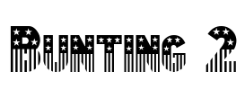 Bunting 2 Font Image