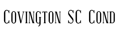 Covington SC Cond Font Image