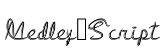 Medley_Script Font Image