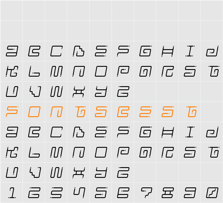 Iron Lounge Dots 2 Character Map