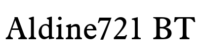 Aldine721 BT Font Image