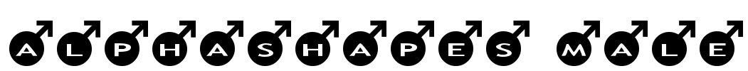 AlphaShapes male Font Image