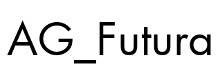 AG_Futura Font Image