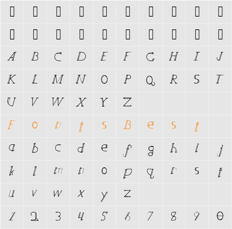 CrispyWu Character Map