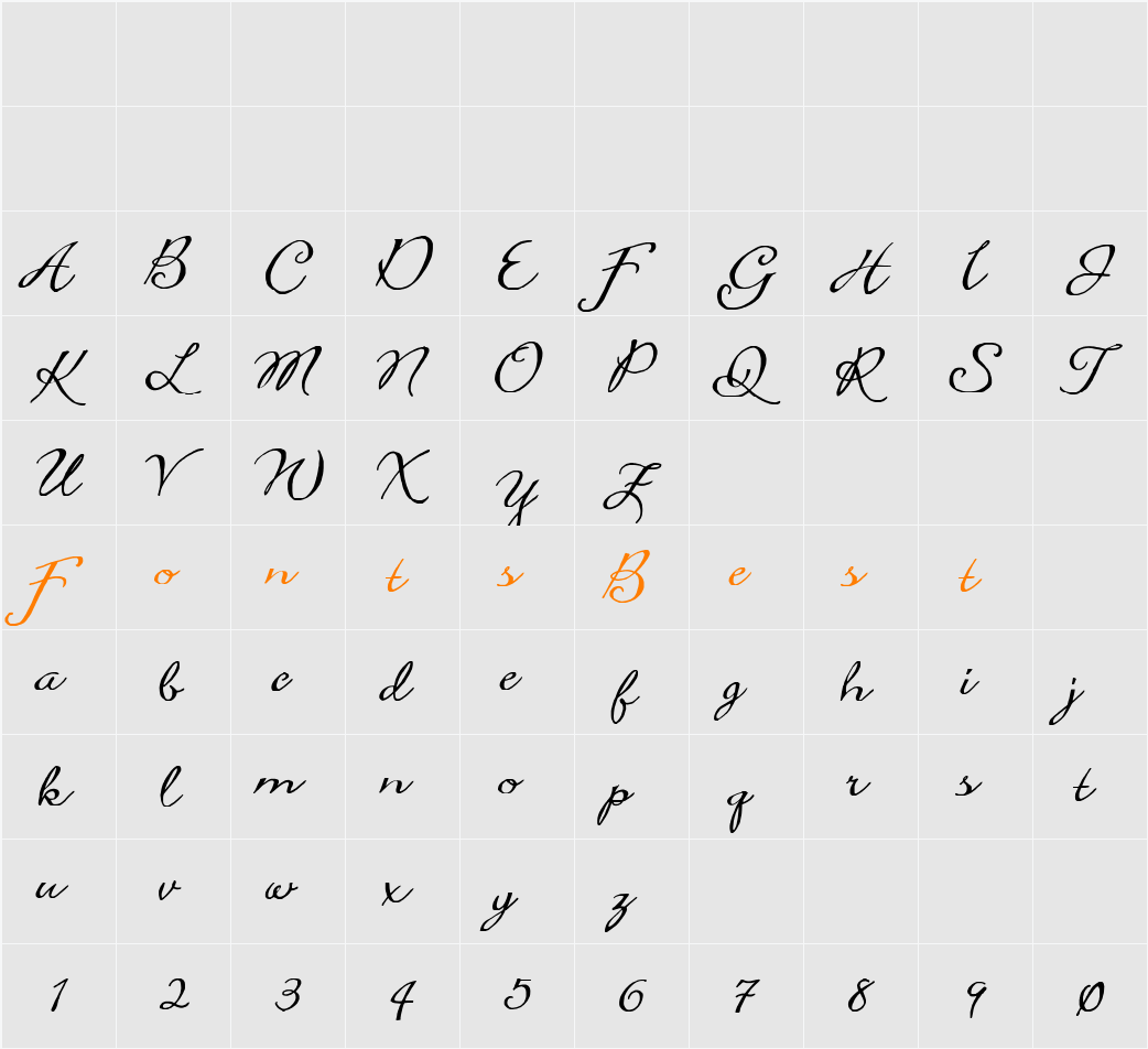 CBX-Heber Character Map