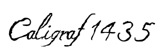 Caligraf 1435 Font Image