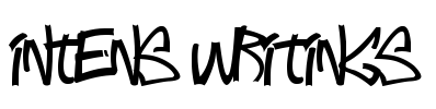 Intens writings Font Image