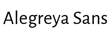 Alegreya Sans Font Image