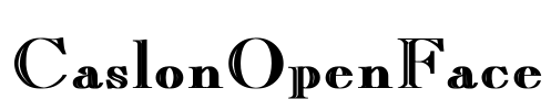 CaslonOpenFace Font Image