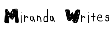 Miranda Writes Font Image