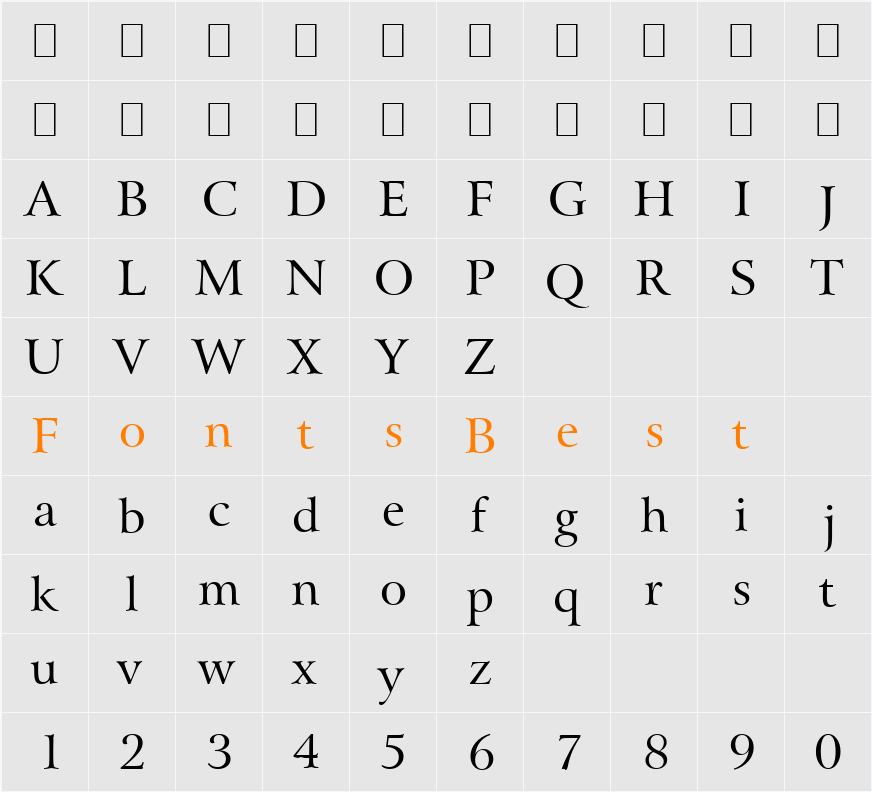 Array Character Map