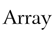 Array Font Image