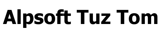 Alpsoft Tuz Tom Font Image