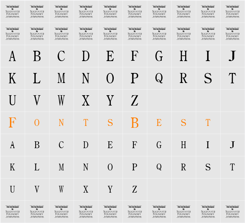 Consular Character Map