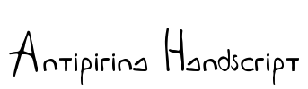 Antipirina Handscript Font Image