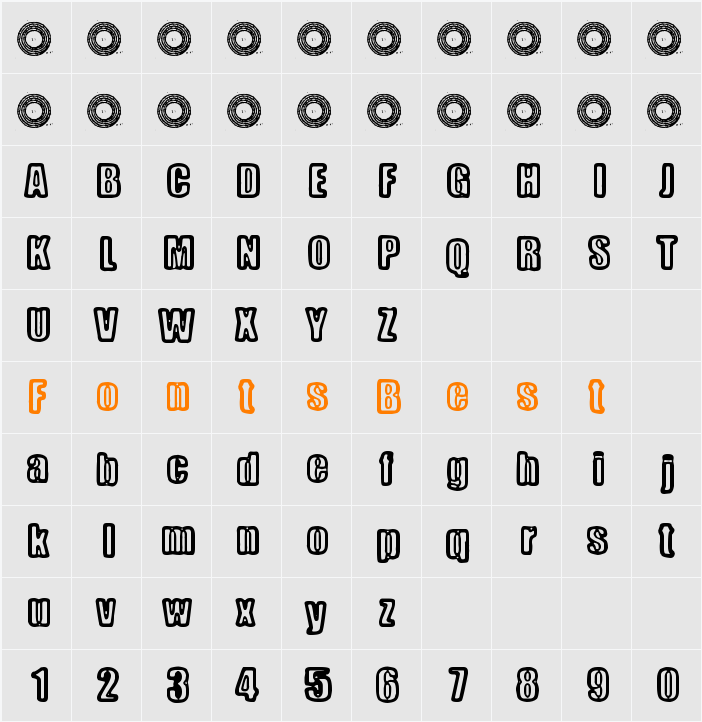 Metalbox Character Map