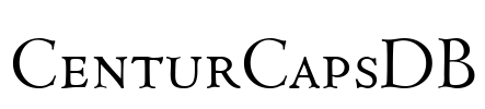 CenturCapsDB Font Image