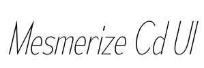 Mesmerize Cd Ul Font Image