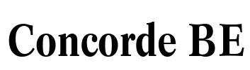 Concorde BE Font Image