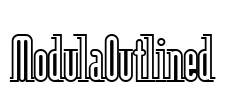 ModulaOutlined Font Image