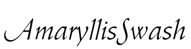 AmaryllisSwash Font Image