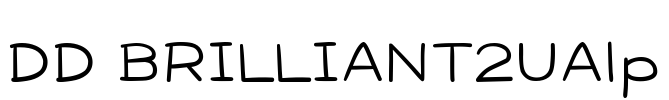 DD BRILLIANT2UAlp Font Image