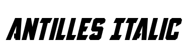 Antilles Italic Font Image