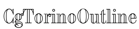 CgTorinoOutline Font Image