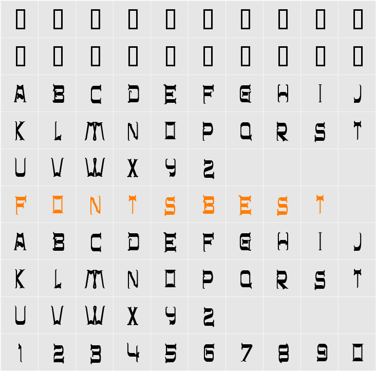 CHR32 Character Map