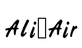 Ali_Air Font Image