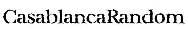 CasablancaRandom Font Image