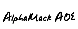 AlphaMack AOE Font Image