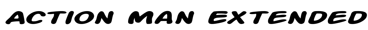 Action Man Extended Font Image