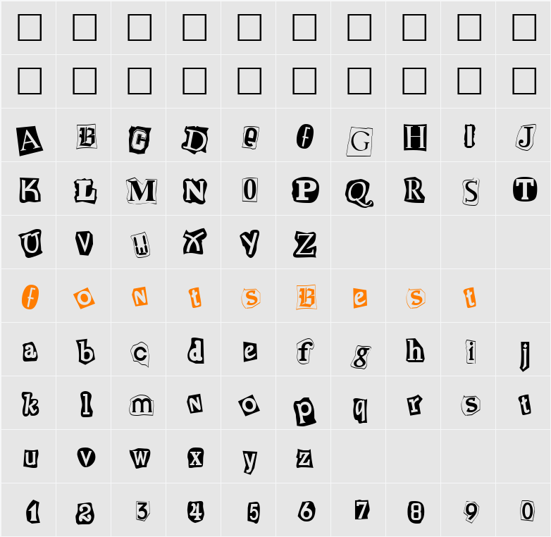 Cut-n-Paste Character Map