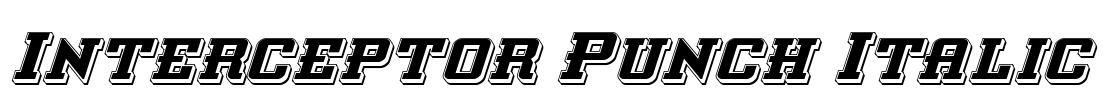 Interceptor Punch Italic