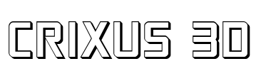 Crixus 3D Font Image