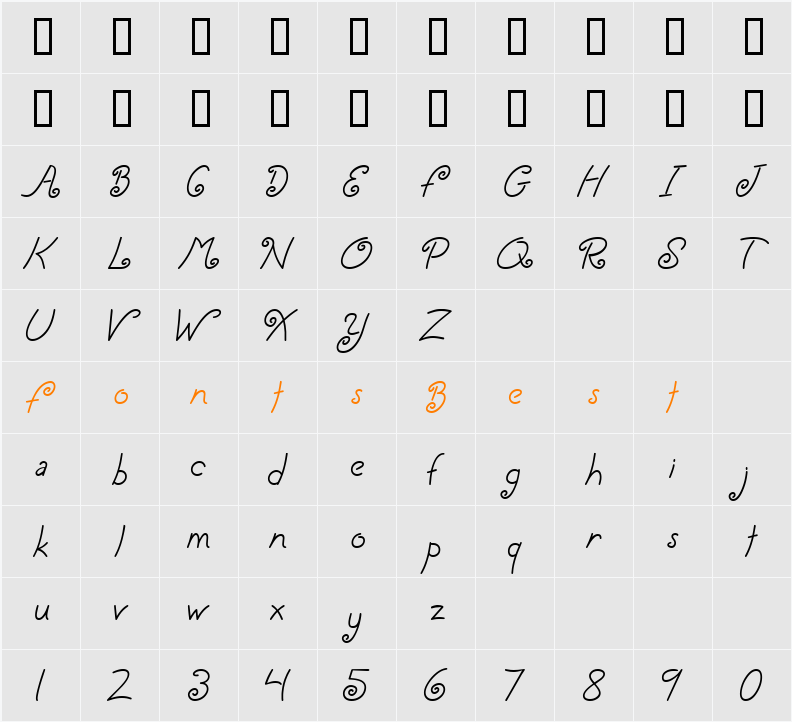 CK Limerick Character Map