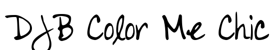 DJB Color Me Chic Font Image