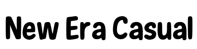 New Era Casual Font Image