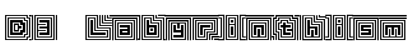 D3 Labyrinthism Font Image