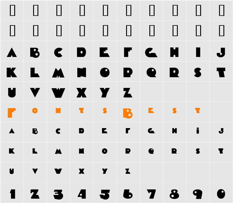 JI-Fossil Character Map